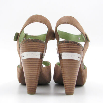 Replay / Plateau-Sandalette &raquo;Floral&laquo; Braun