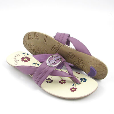 Replay / Zehentrenner &raquo;Dory&laquo; Lila-Violett, Leder