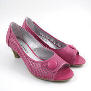Marco Tozzi Peeptoes Fuxia/Pink - gelochtes Leder