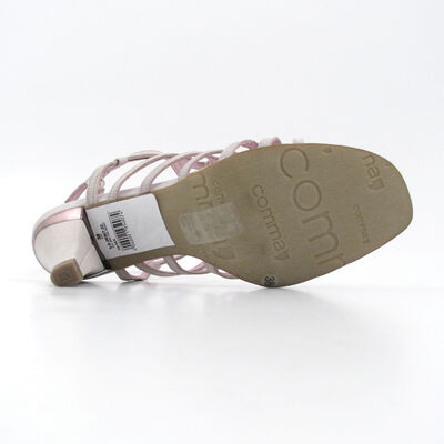 comma / Riemchensandalette Silk/Wollweiss, Leder