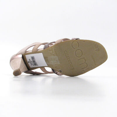 comma / Pantolette Reptil/Beige/Cremeweiss (Ice), Leder