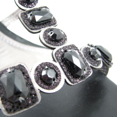 Marco Tozzi / Strass-Pantolette Schwarz