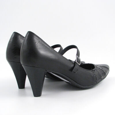 comma / Pumps/Spangenpumps Schwarz, Nappaleder