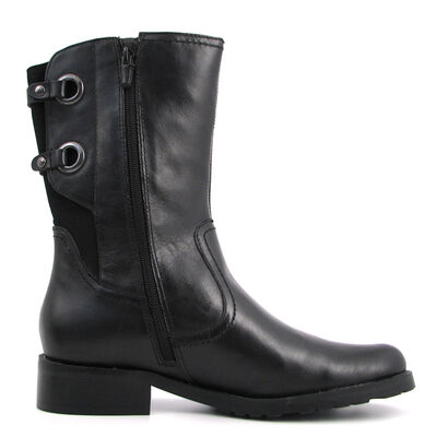 comma / Stiefelette Schwarz, Nappaleder