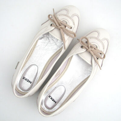 MEXX / Leder-Ballerina Weiss Mod. »UNIQUE«