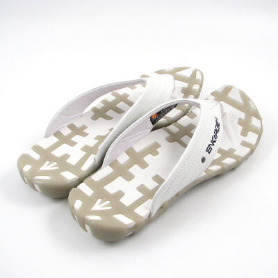 ENERGIE / Herren-Zehenteiler Weiss New Net, Leder Schlappe