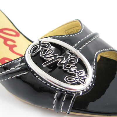 Replay / Lack-Schlappen Schwarz - Connect Black