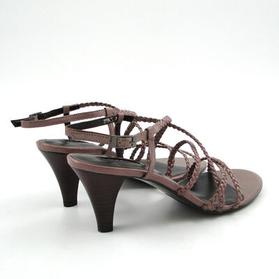 Belmondo / Riemchen-Sandalette Taupe/Graubraun (Flecht)