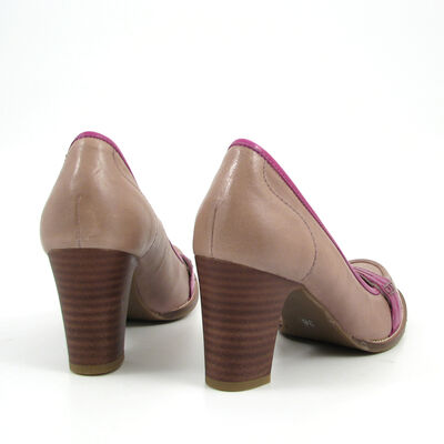 BELMONDO / Loafer-Pumps Taupe/Violetta