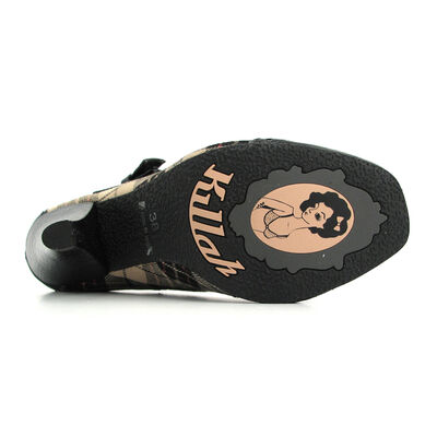 Killah / Pumps Schwarz/Beige - "Nancy"