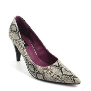 s.Oliver Pumps Spitz - Snake Reptil Schlange Beige