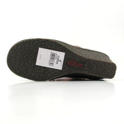 s.Oliver / Stiefel Taupe Braun - Keilabsatz Wildleder Fransen