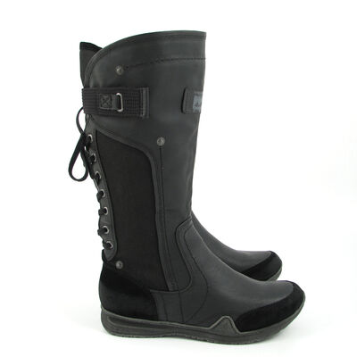 s.Oliver / Stiefel Schwarz - Flache Stiefel Black