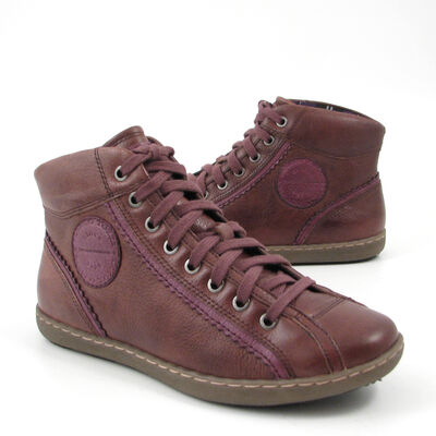 Marco Tozzi / Winter-Sneaker Stiefeletten Braun-Lila, gef&uuml;ttert