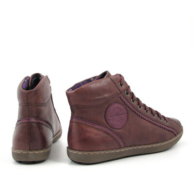 Marco Tozzi / Winter-Sneaker Stiefeletten Braun-Lila, gef&uuml;ttert