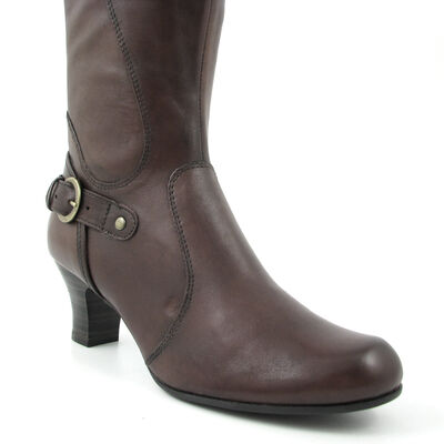 Caprice / Stiefel Dunkelbraun-Pepper - Lederstiefel