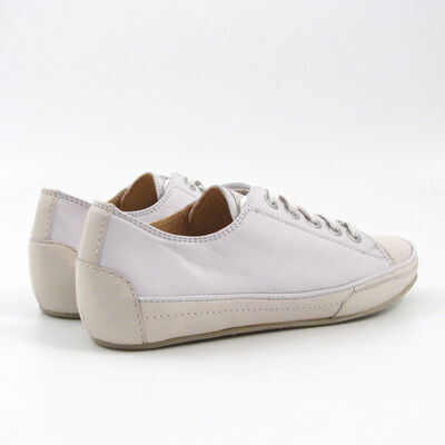 VALMY MODA / Sneaker Hellgrau/Weiss - italienische Schn&uuml;rschuhe Leder