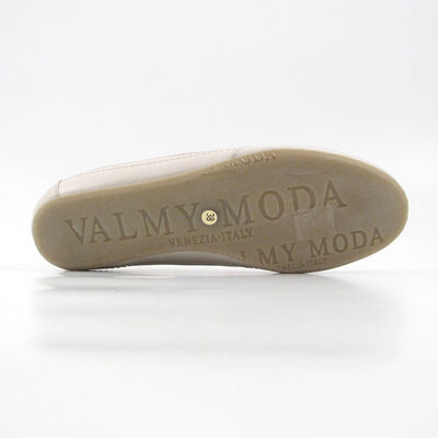 VALMY MODA / Sneaker Beige-Creme-Weiss - italienische Leder-Schnürschuhe