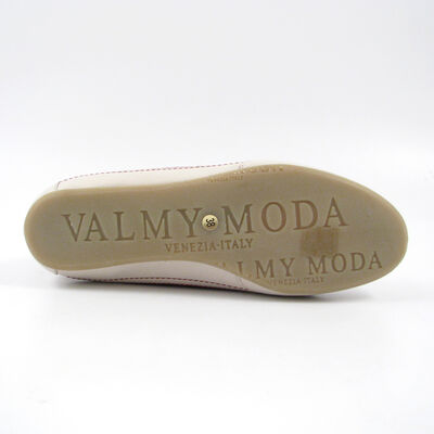 VALMY MODA / Sneaker Rot - italienische Schn&uuml;rer Krokodilleder-Print