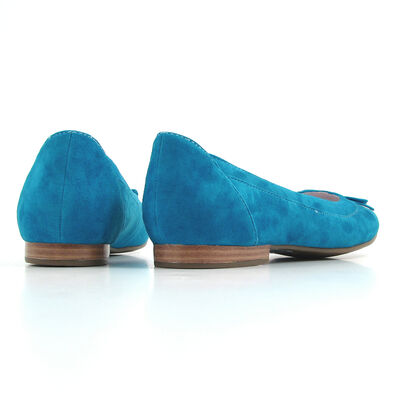 Caprice / Ballerina Blau-Azur Wildleder - Slipper Light Blue