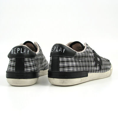 Replay / Sneaker DAVID BLACK - kariert - Stoff-Herrenschuhe g&uuml;nstig