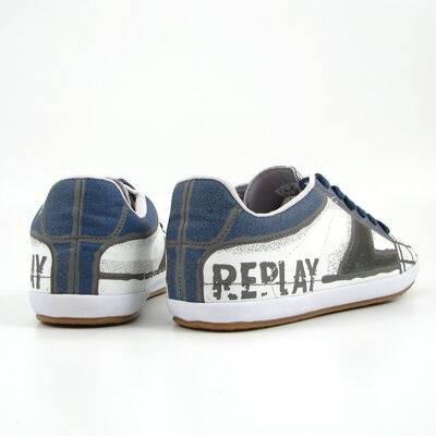 Replay / Herrenschuhe LUX PRINTED - Schuhe Weiss/Blau bedruckt