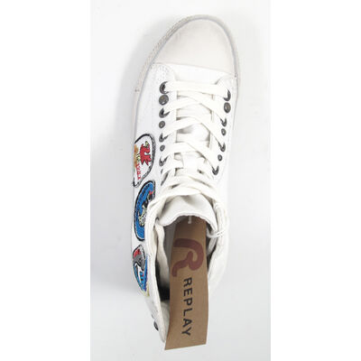REPLAY / BOOK PATCH OFF WHITE - Sneaker weiss