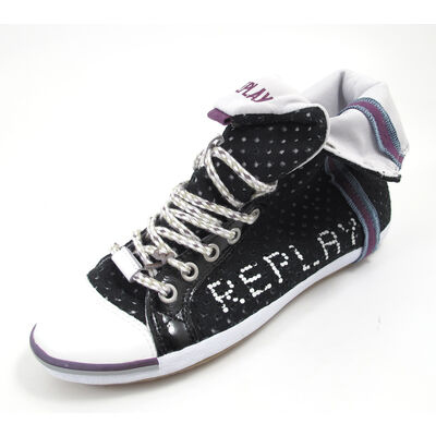 REPLAY / BROOKE PERFED BLACK - Sneaker Schwarz