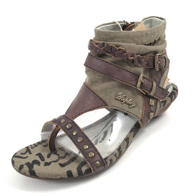 REPLAY MELANLA  BROWN -  Schaftsandale  Braun