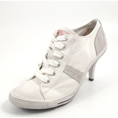 REPLAY STEP OFF WHITE -Schn&uuml;rpumps weiss