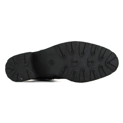 Marco Tozzi / Lederstiefel Dunkelgrau, Reitstiefel