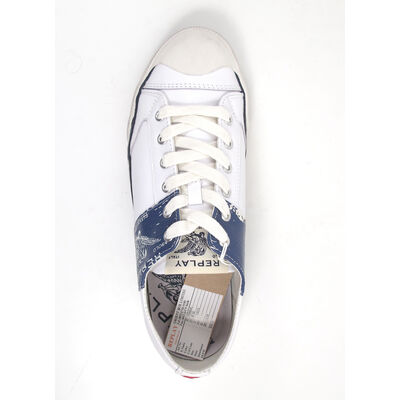 REPLAY / ROBBIE WHT NAVY - Sneaker Weiss