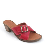 Andrea Conti Pantolette Rot mit Schliesse - rote Sandaletten