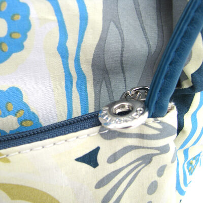 Belmondo / Strandtasche Blau, Tasche Beach-Bag Blau m. Blumen