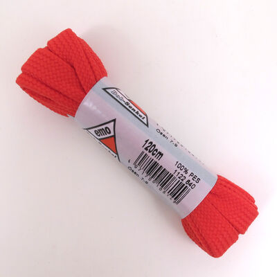 emo Schn&uuml;rsenkel Rot  120cm - Bob Flachsenkel/Breitsenkel
