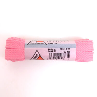 emo / Schn&uuml;rsenkel Rosa/Pink 120cm - Bob Flachsenkel/Breitsenkel