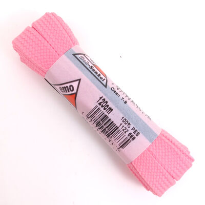 emo Schn&uuml;rsenkel Rosa/Pink 120cm - Bob Flachsenkel/Breitsenkel