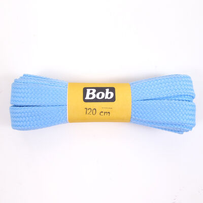 emo / Schn&uuml;rsenkel Hellblau/Blau 120cm - Bob Flachsenkel/Breitsenkel