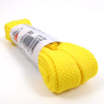 emo / Schn&uuml;rsenkel Gelb 120cm - Bob Flachsenkel/Breitsenkel