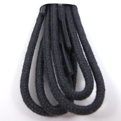 Collonil / Schn&uuml;rsenkel 60cm Schwarz -  Kordelsenkel/Rundsenkel 2-3mm Durchmesser 6-8 L&ouml;cher/&Ouml;sen