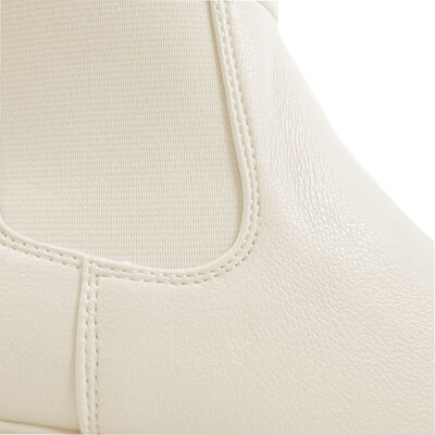 Marco Tozzi / Chunky Boots Beige, Chelsea Boots Cream, Plateaustiefelette