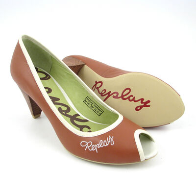 Replay &raquo;Angel&laquo; Peeptoes Braun/Tan